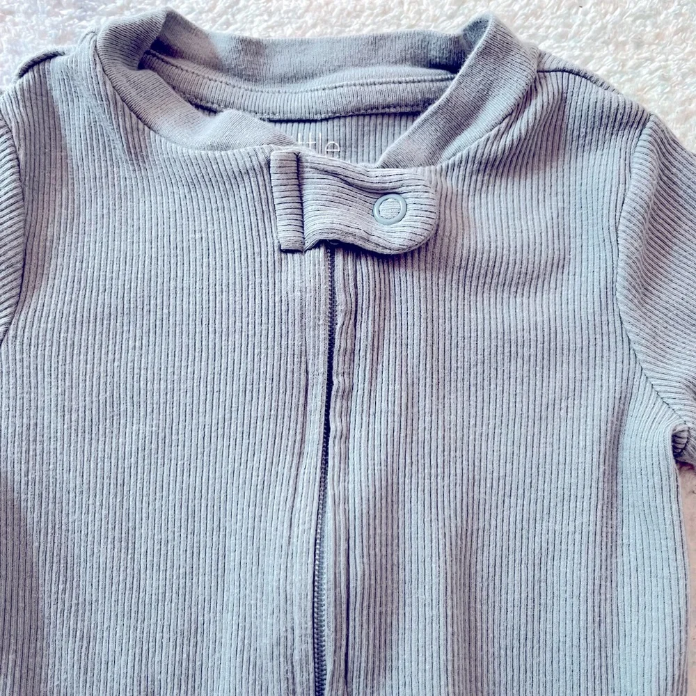 Little Planet By Carter’s Ribbed Footie - Size 9 Months